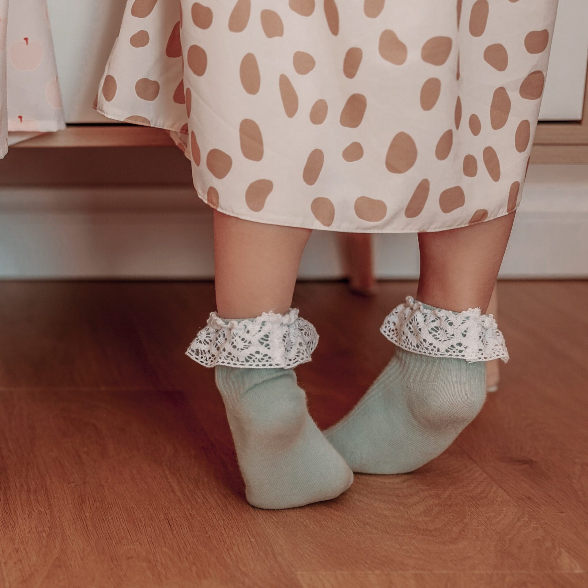 Skarpetki Vintage Love | Miętowe – Mama’s Feet