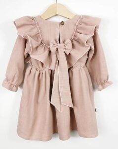 lniana sukienka dla dziewczynki na wesele