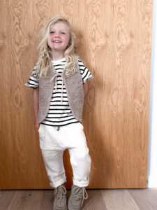 Lniane spodnie Belluno | Naturalny - Nomad Kid zdj 5