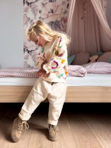 Lniane spodnie Belluno | Naturalny - Nomad Kid zdj 4