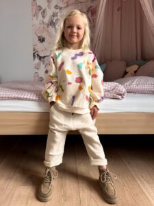 Lniane spodnie Belluno | Naturalny - Nomad Kid zdj 3