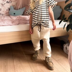 Lniane spodnie Belluno | Naturalny - Nomad Kid zdj 7