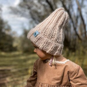 Wełniana czapka | Kremowy - Nomad Kid zdj 3