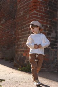 Sztruksowe spodnie Santiago | Orzech - Nomad Kid zdj 1