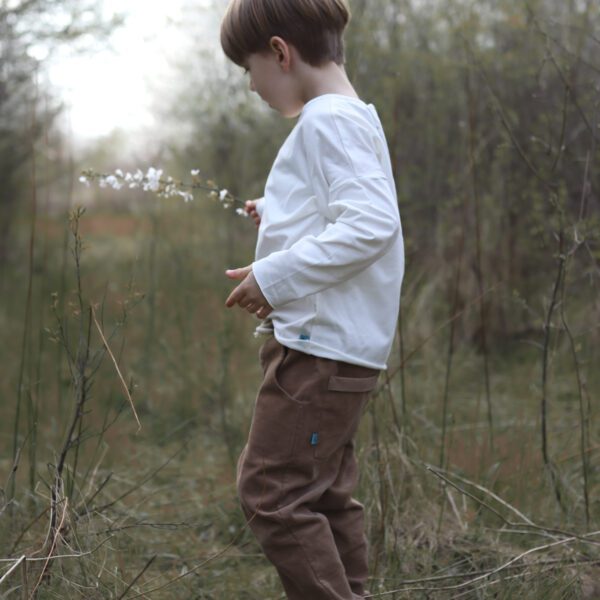 Sztruksowe spodnie Santiago | Orzech - Nomad Kid zdj 4