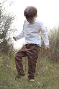 Sztruksowe spodnie Santiago | Orzech - Nomad Kid zdj 3