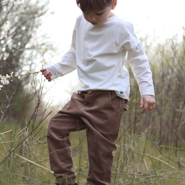 Sztruksowe spodnie Santiago | Orzech - Nomad Kid zdj 3