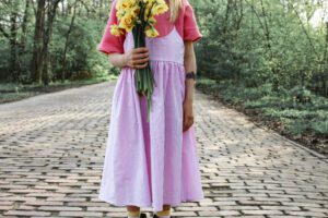 Sukienka Kioto | Różowa - Nomad Kid zdj 6