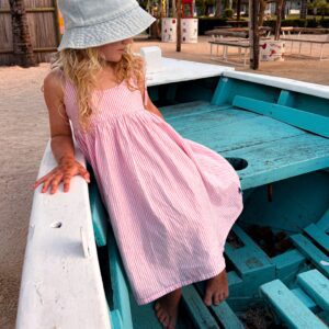 Sukienka Kioto | Różowa - Nomad Kid zdj 5