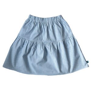 Spódniczka w kratkę vichy Shiga | Błękitna - Nomad Kid zdj 1